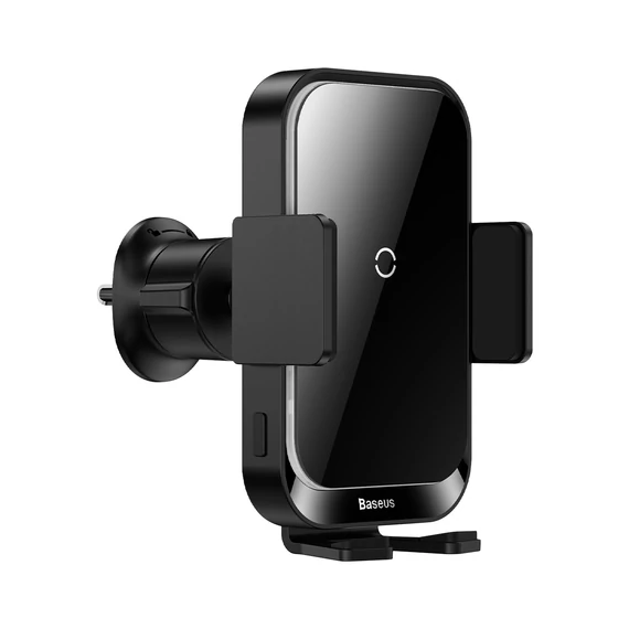 Baseus Halo Electric szellőzőrácsra rögzíthető vezeték nélküli autós telefon gyorstöltő fekete (SUDD000001)