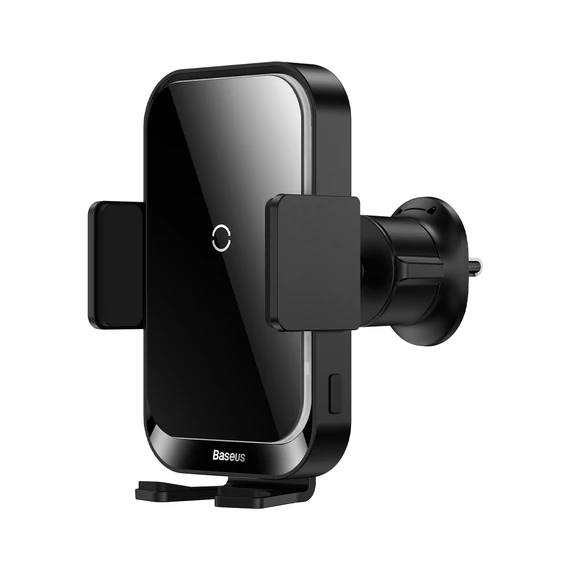 Baseus Halo Electric szellőzőrácsra rögzíthető vezeték nélküli autós telefon gyorstöltő fekete (SUDD000001)