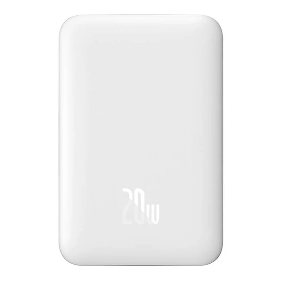 Baseus Magnetic Mini Powerbank, USB-C, 10000mAh, 20W, MagSafe (fehér)
