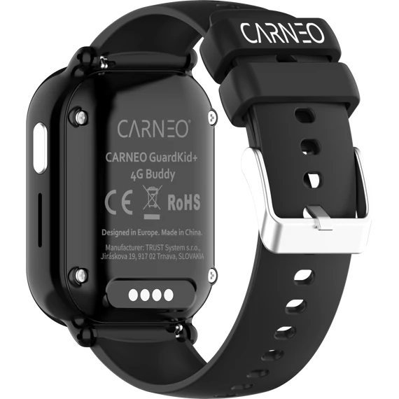 CARNEO GuardKid+ 4G Buddy gyerek okosóra fekete