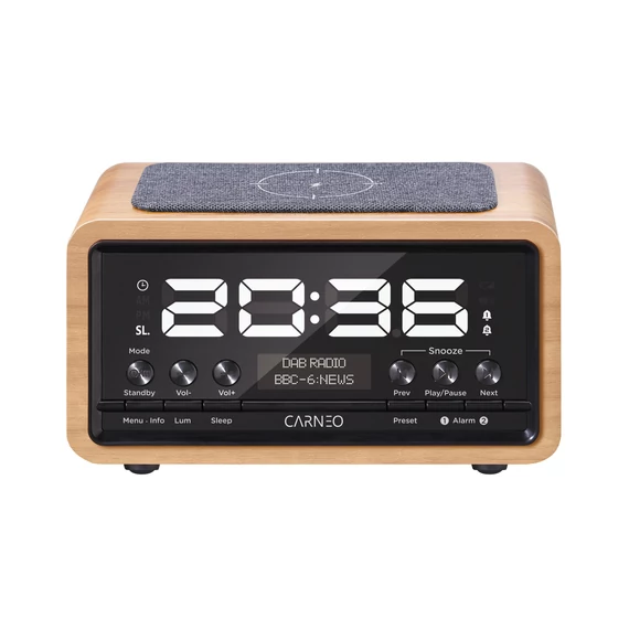 CARNEO W20D DAB FM rádió vezeték nélküli töltő (8588006167009)