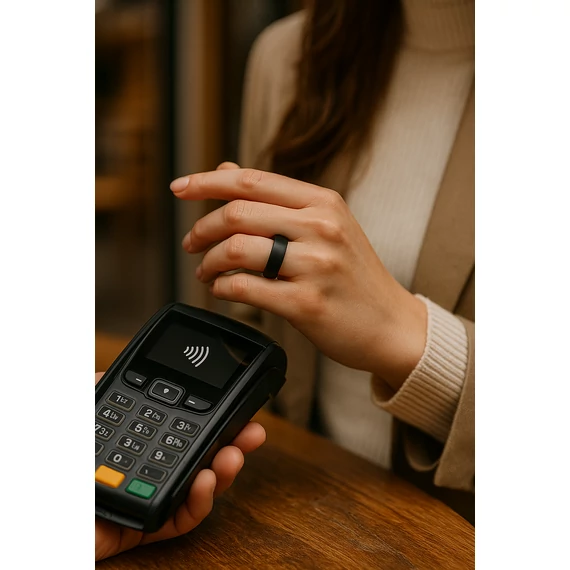 CARNEO Pay Ring Brushed fizetési gyűrű, 11-es méret (8588010359247)