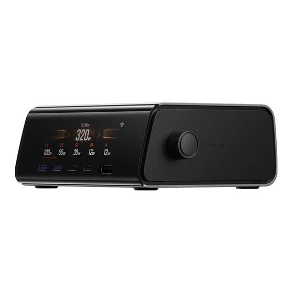 EcoFlow RAPID Pro 320W asztali töltőállomás 4xUSB-C 1xUSB-A GaN (EF-STATION320W-EU)