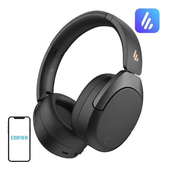Edifier W830NB vezeték nélküli fejhallgató, ANC (fekete)