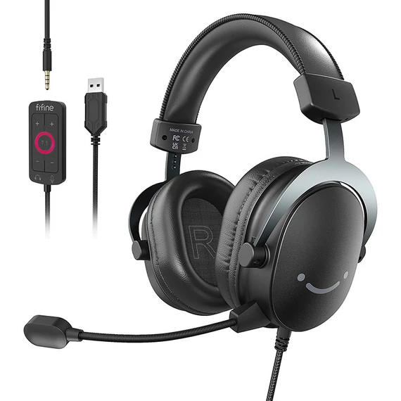 Fifine H9 gaming fejhallgató fekete