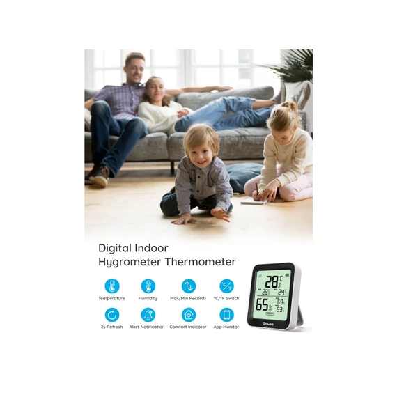 Govee Bluetooth hőmérő higrométer kijelzővel (H5075001)