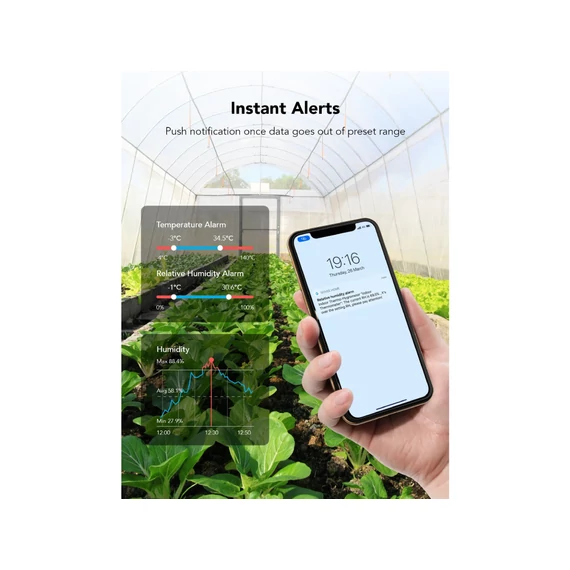 Govee Bluetooth hőmérő higrométer kijelzővel (H5075001)