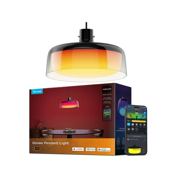 Govee RGBICWW melegfehér + RGB mennyezeti lámpa (H60C13F1)