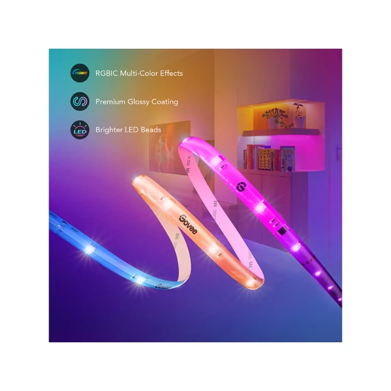 Govee RGBIC LED szalag védőbevonattal 10m (H612CCD1)
