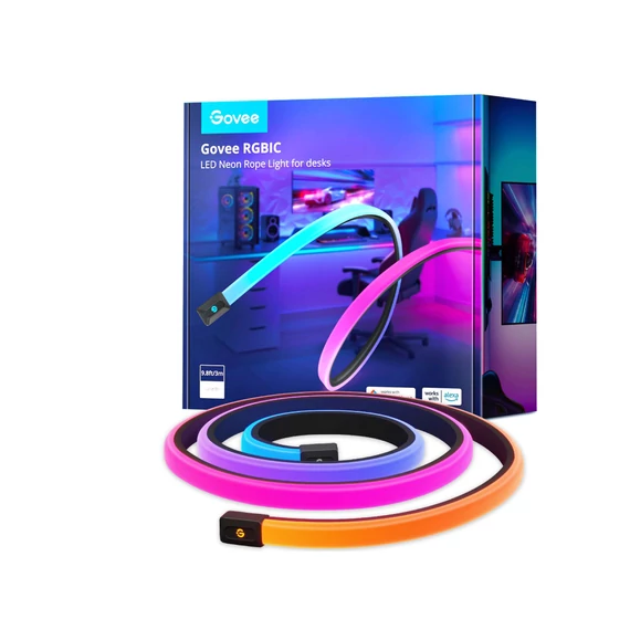 Govee RGBIC Neon LED szalag íróasztalokhoz 3m (H61C33D1)