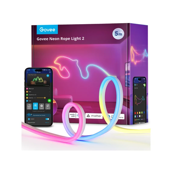 Govee Neon Lights 2 LED szalag 5m (H61D5301)