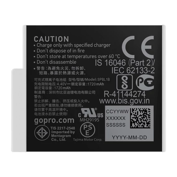 GoPro Enduro Rechargable Battery (Hero9 / Hero10 / Hero11 / Hero12)