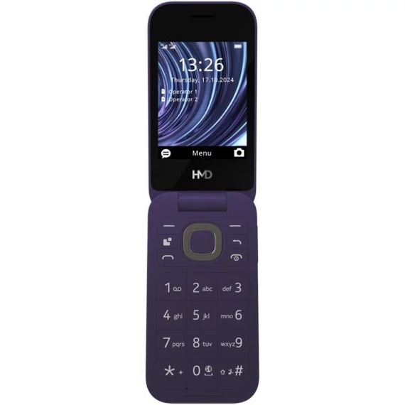 HMD 2660 FLIP 4G TA-1711 Dual-Sim kártyafüggetlen mobiltelefon lila (1GF033CPF1L02)