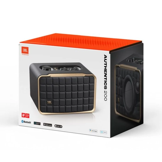 JBL Authentics 200 Bluetooth hangszóró fekete (JBLATHNTCS200BLK)