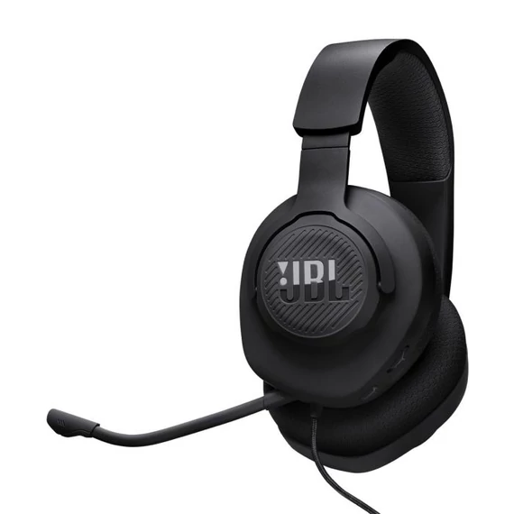 JBL Quantum 100M2 vezetékes mikrofonos gaming fejhallgató (JBL-QNTM100M2-BLK)