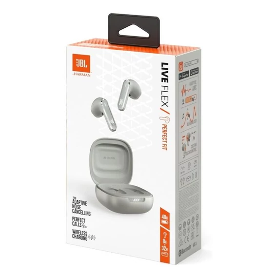 JBL Live Flex TWS Bluetooth fülhallgató ezüst (JBLLIVEFLEXSLV)
