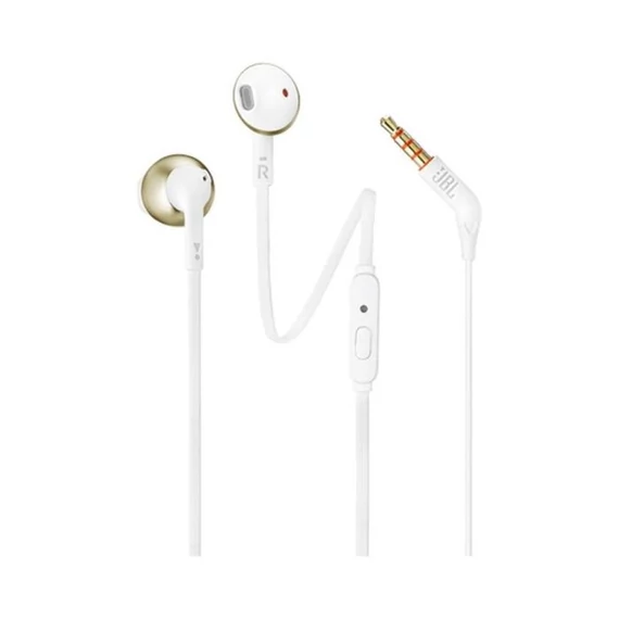 JBL Tune 205 vezetékes mikrofonos fejhallgató arany (JBLT205CGDE)