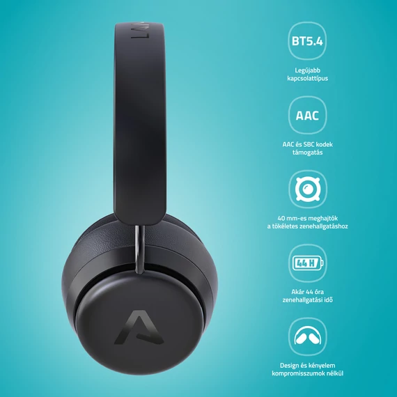 LAMAX Blaze3 Bluetooth fejhallgató fekete (8596687000201)