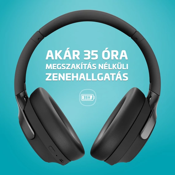 LAMAX MuseComfort1 ANC Bluetooth fejhallgató fekete (8596687000805)