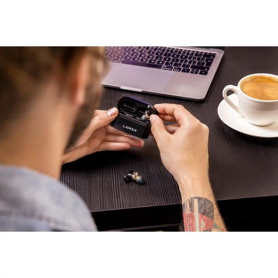 LAMAX Duals1 Bluetooth fülhallgató fekete (LMXDU1)