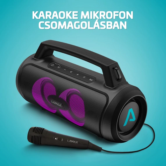 LAMAX PartyGo1 Bluetooth hangszóró fekete (LXPSMPGO1NNBA)