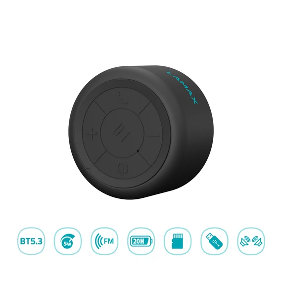LAMAX Sphere2 Bluetooth hangszóró fekete (LXWSMSPR2CNBA)