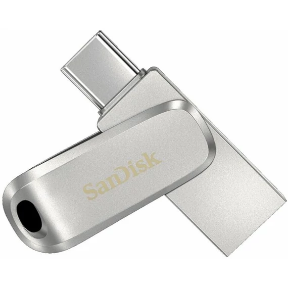 SanDisk DUAL DRIVE LUXE PenDrove USB 3.1 USB-C 128GB ezüst (00186464)