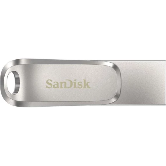 SanDisk DUAL DRIVE LUXE PenDrove USB 3.1 USB-C 128GB ezüst (00186464)