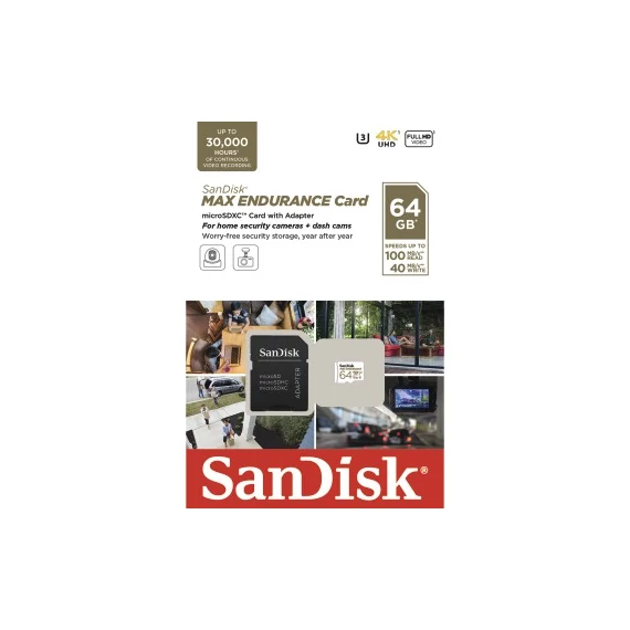 SANDISK microSDXC Max Endurance - 64GB (186473)