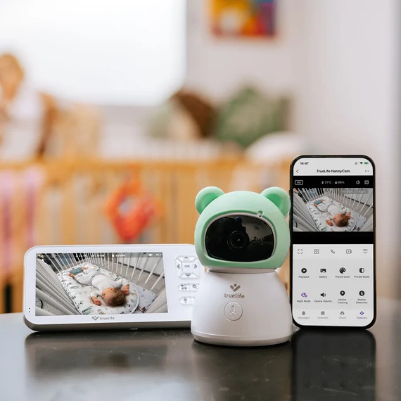 TrueLife NannyCam R6 Dual Smart kamerás bébiőr (TLVMMNCR6DSWA)