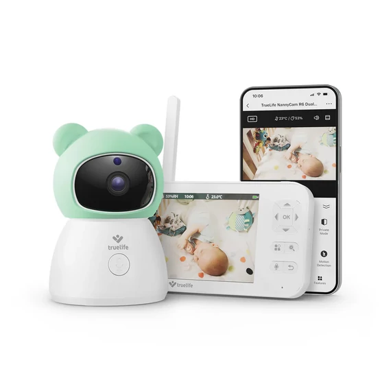 TrueLife NannyCam R6 Dual Smart kamerás bébiőr (TLVMMNCR6DSWA)