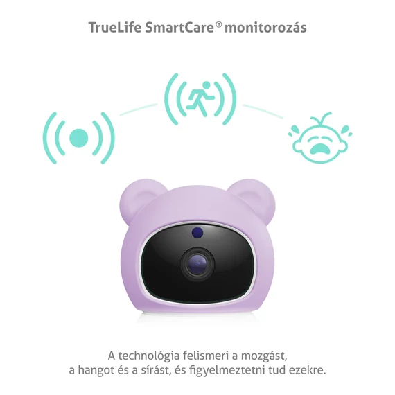 TrueLife NannyCam R6 Dual Smart kamerás bébiőr (TLVMMNCR6DSWA)