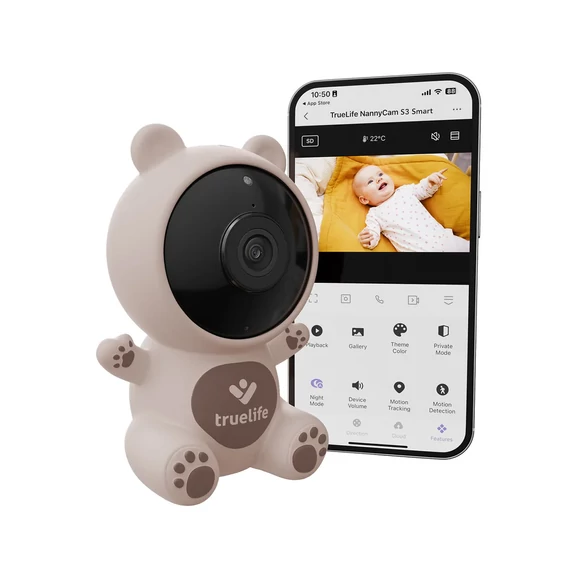 TrueLife NannyCam S3 Smart kamerás bébiőr (TLVMMNCS3SNWA)
