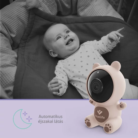 TrueLife NannyCam S3 Smart kamerás bébiőr (TLVMMNCS3SNWA)