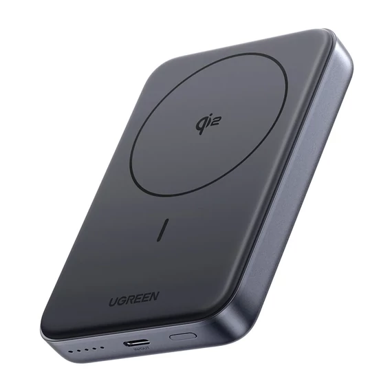 UGREEN PB761 MagSafe mágneses powerbank, 10000 mAh, 30W, Qi2 (fekete)