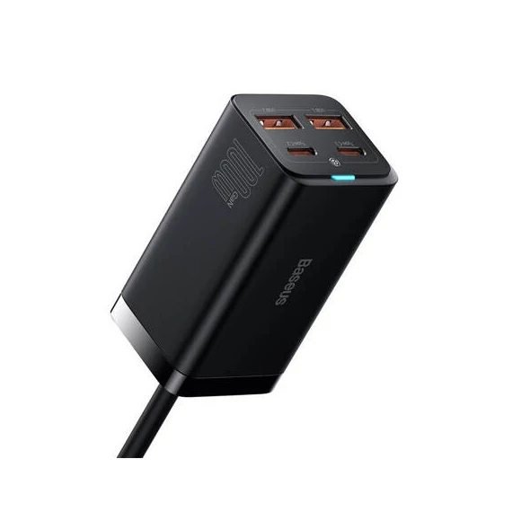 Baseus GaN3 Pro Charger - 100W (2xUSB-C + 2xUSB)