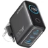 Anker hálózati töltő kijelzővel 2xUSB-C USB-A 100W sötétszürke (B121BGZ1)
