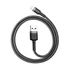 Baseus Cafule USB Type-A – iPhone Lightning 2.4A adatkábel 0.5m fekete-szürke (CALKLF-AG1)