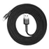 Baseus Cafule USB Type-A – iPhone Lightning 1.5A töltőkábel 2m fekete-szürke (CALKLF-CG1)