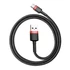 Baseus Cafule USB Type-A – USB Type-C 18W gyorstöltő adatkábel 0.5m, fekete-piros (CATKLF-A91)