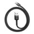 Baseus Cafule USB Type-A – USB Type-C 18W gyorstöltő adatkábel 0.5m, fekete-szürke (CATKLF-AG1)