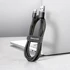 Baseus Cafule USB Type-A – USB Type-C 18W gyorstöltő adatkábel 0.5m, fekete-szürke (CATKLF-AG1)