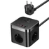 Baseus PowerCombo Cube töltőállomás 30W 3×CEE 7/3 2×USB-A 2×USB-C fekete (E00066400117-00)