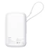 Baseus Qpow Pro+ gyorstöltő powerbank 10000 mAh 22.5W beépített USB-C kábel fehér (P10067101213-00)