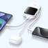Baseus Qpow Pro+ gyorstöltő powerbank 10000 mAh 22.5W beépített USB-C kábel fehér (P10067101213-00)