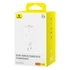 Baseus GaN6 Pro hálózati gyorstöltő 65W 2×USB-C + 2×USB-A fehér (P10162701213-00)