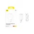 Baseus GaN6 Pro hálózati gyorstöltő 65W 2×USB-C + 2×USB-A fehér (P10162701213-00)