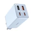 Baseus GaN6 Pro hálózati gyorstöltő 65W 2×USB-C + 2×USB-A kék (P10162701313-00)