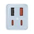 Baseus GaN6 Pro hálózati gyorstöltő 65W 2×USB-C + 2×USB-A kék (P10162701313-00)