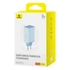 Baseus GaN6 Pro hálózati gyorstöltő 65W 2×USB-C + 2×USB-A kék (P10162701313-00)